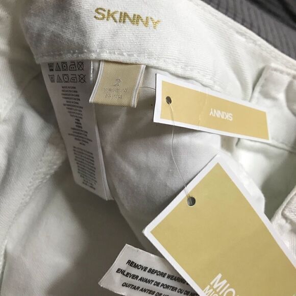 Michael Kors Sz 2 White Jeans NWT - Picture 6 of 8